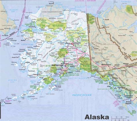 Alaska Map With Cities - Zip Code Map