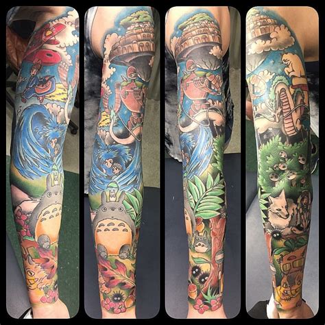 Studio Ghibli tattoo sleeve | Ghibli tattoo, Studio ghibli tattoo ...