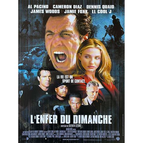 ANY GIVEN Sunday French Movie Poster - 15x21 in. - 1999