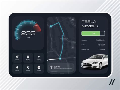 Electric Car Dashboard by Kristina Taskaeva for Purrweb UI/UX Agency on ...