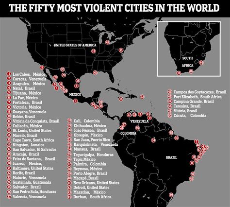 Most Dangerous Cities In The World 2024 - Morna Tiertza