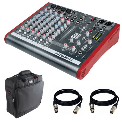 Allen & Heath ZED-10 Multi-Purpose Miniature Mixer + Gator Cases G ...