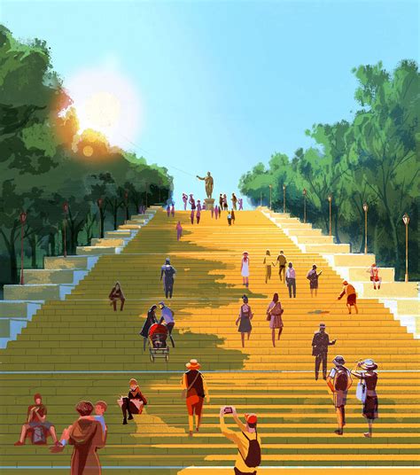 Potemkin Stairs Odessa | Folio illustration agency