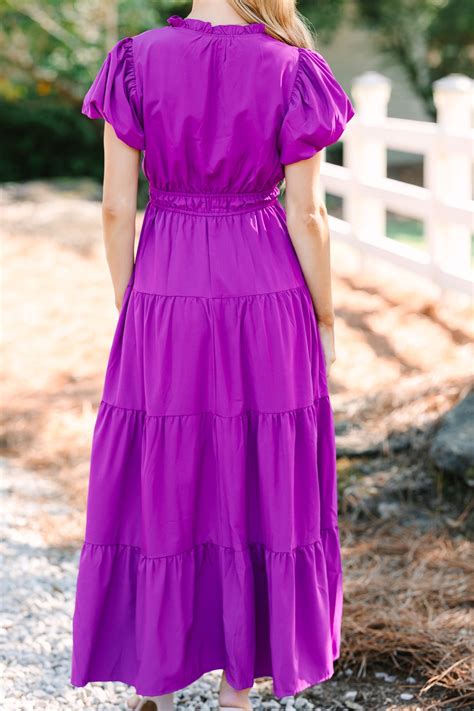 Coming Back For You Violet Purple Tiered Midi Dress – Shop the Mint