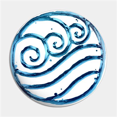 Legend of Korra Avatar water tribe symbol - Avatar - Pin | TeePublic