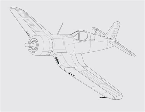 Vought F4U Corsair Illustration | JSG Graphic Design Studio