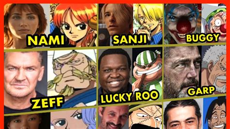 One Piece Netflix Live Action OFFICIAL CAST Comparison With Anime - YouTube