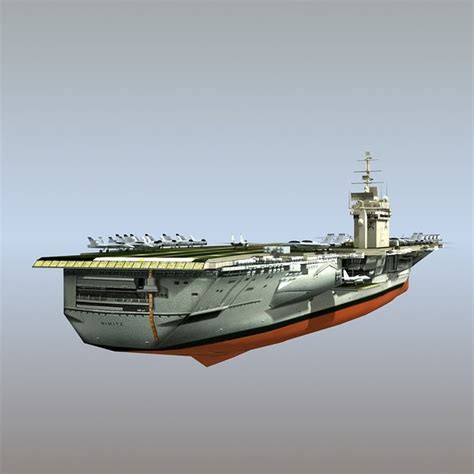 3d model uss nimitz