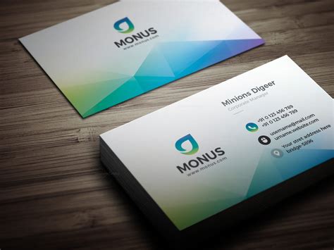 Aurora Modern Business Card Design Template 001593 - Template Catalog