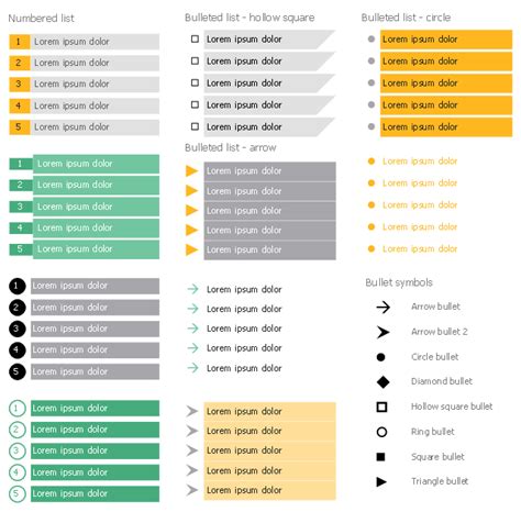 Design elements - Bulleted and numbered lists | Design elements ...