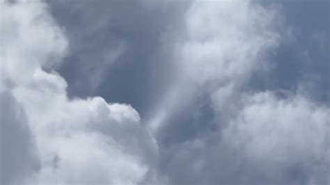 Rare light in clouds aka Crown flash over Miami Beach, Florida