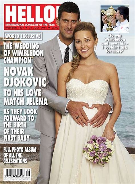 Novak Djokovic's pregnant bride Jelena's tearful moment at wedding | HELLO!