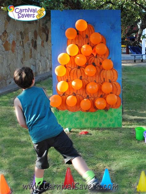 Fall Festival Game - Pop a Pumpkin - No Darts Needed!