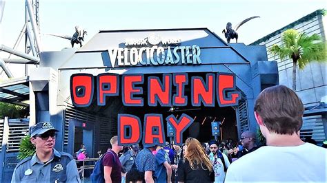 VELOCICOASTER OPENING DAY | UNIVERSAL ISLANDS OF ADVENTURE | - YouTube