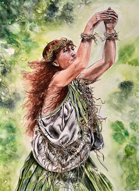 Laka Goddess of Hula Watercolor Art Print - Etsy