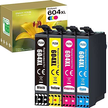 Tomokep 604XL Ink Cartridges Multipack High Yield Replacement for Epson ...