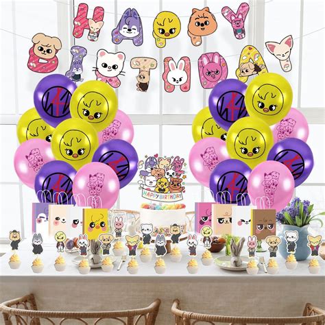 Buy STRAY KIDS Birthday Party Supplies,STRAY KIDS Birthday Decorations ...