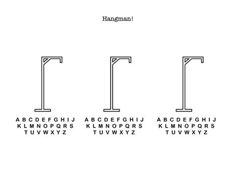 Hangman Game Rules Board Sheets | Activity Shelter