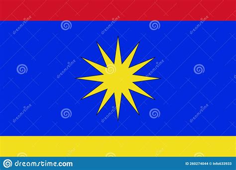 Flag of Daco Romance Peoples Serbian Vlachs. Flag Representing Ethnic ...