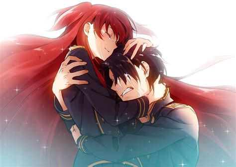 Couple Anime Hug Cry - Anime Hugging Wallpaper Posted By John Sellers ...