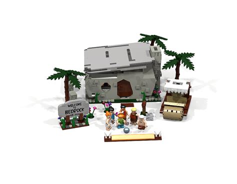 LEGO IDEAS - Product Ideas - The Flintstones - Stoneage House and Car