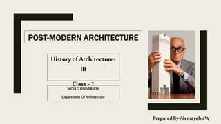 Post modern architecture | PPT