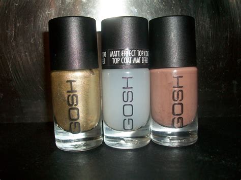 AnyOldThing: GOSH nail polish and matte effect top coat