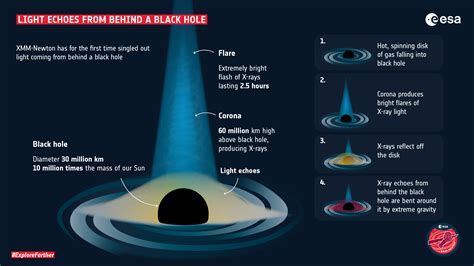 ESA - XMM-Newton sees light echo from behind a black hole