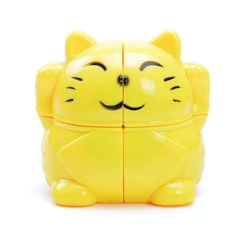 So cute Yunxin 2x2 Cute kitty Cat Magic Speed Cube Educational Learning ...