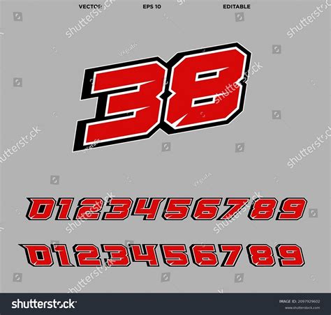 Racing Number Motorcycle Decals Template Stock Vector (Royalty Free ...