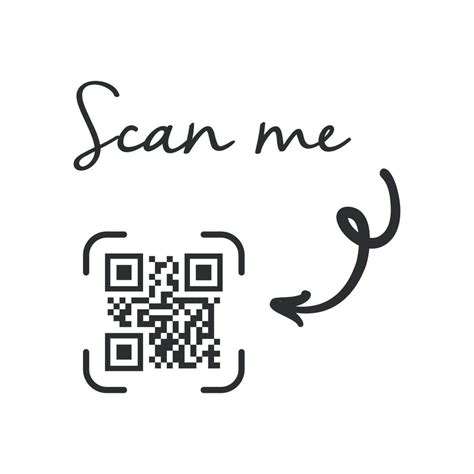 QR code for smartphone. Inscription scan me with smartphone icon. Qr ...