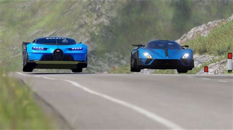 SSC Tuatara Striker 2022 vs Bugatti Vision GT 2012 at Highlands - YouTube