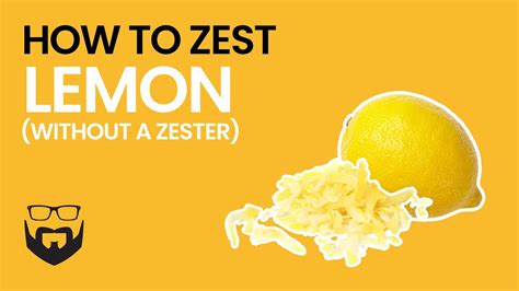 How to Zest Lemon Without a Zester - YouTube