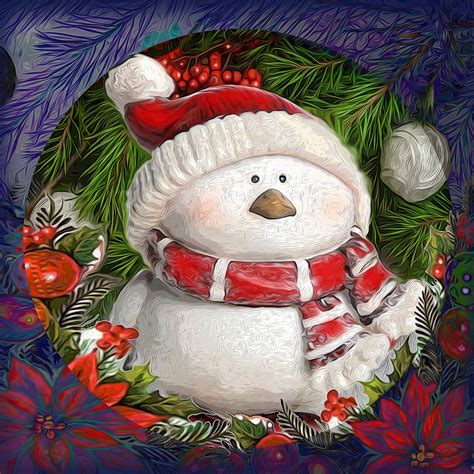 Download Snowman, Illustration, Christmas. Royalty-Free Stock ...