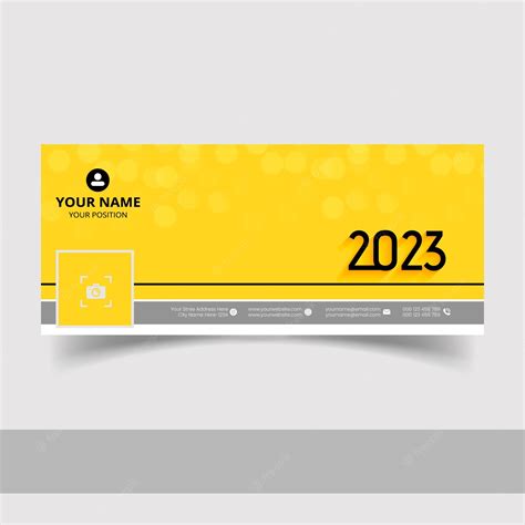 Premium Vector | Minimal style 2023 new year facebook cover design