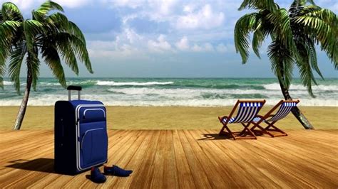 Beach Vacations Zoom Virtual Background Video | Vacation, Background ...