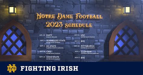 Notre Dame Announces 2023 Football Schedule – Notre Dame Fighting Irish ...