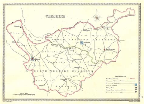 Cheshire antique map – Maps and Antique Prints