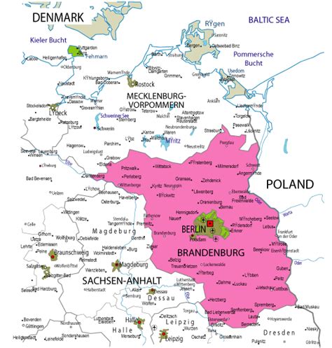 Brandenburg Map - Germany