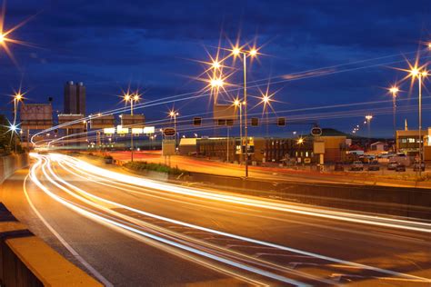 Cityscapes Night Urban Highways Photography Wallpaper | High ...