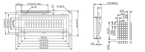 16x2 LCD Display Module Pinout, Features, Description & Datasheet