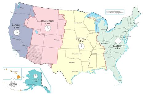 US Time Zone Map - GIS Geography