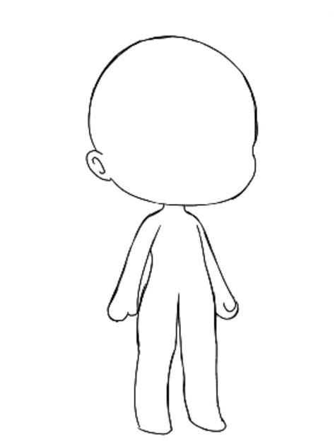 Gacha Club Body Template