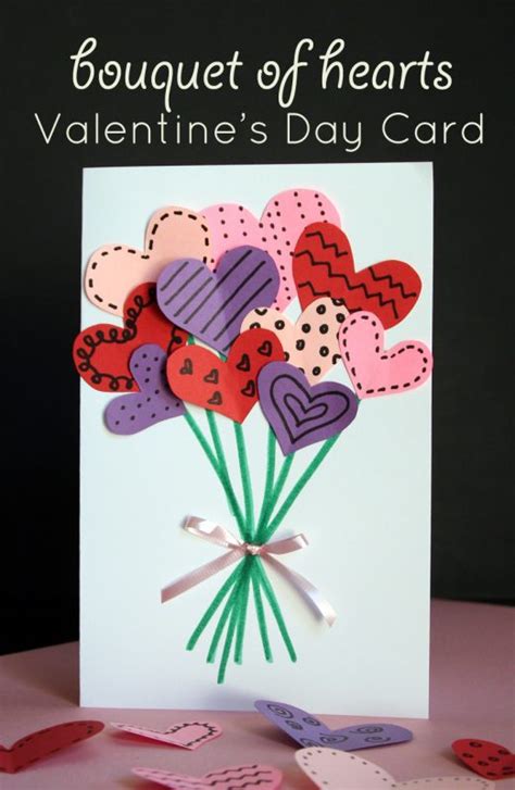 Bouquet of Hearts Card for Valentine's Day | Make and Takes