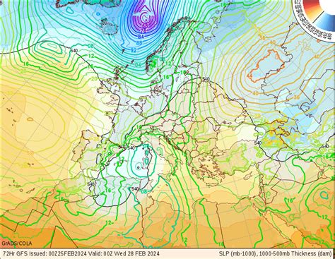 Global Weather Systems Europe Sea surface pressure weather Charts and ...