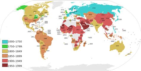 Abolition of Slavery by Country - Vivid Maps