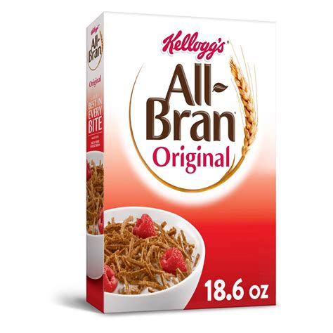 Buy Kellogg's All Bran Breakfast Cereal, 8 s and Minerals, High Fiber ...