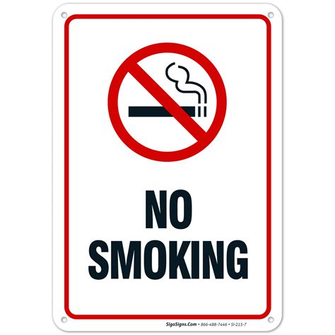 Printable No Smoking Signage