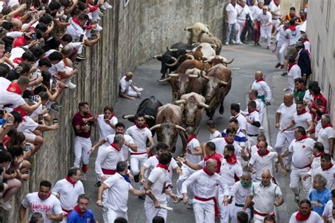 In photos: Running of the bulls at Spain's festival of San Fermin - All ...