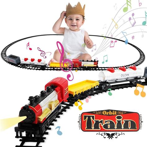 Nyeekoy Kids Electric Train Set with Light, Sounds and Tracks TH17Y0768 ...